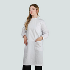 Bata Unissexo Basic - Abotoamento nas Costas