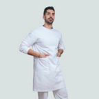 Bata Unissexo Basic - Abotoamento nas Costas