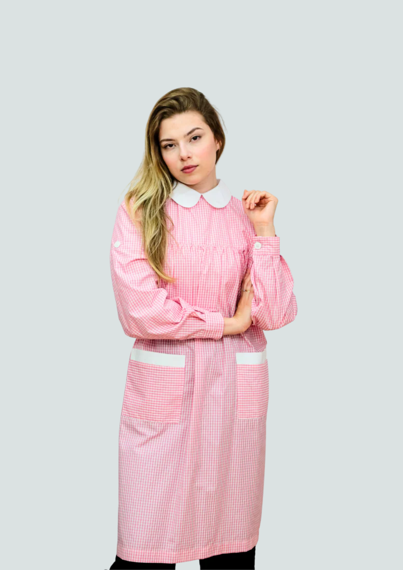 Bata de educadora - manga larga