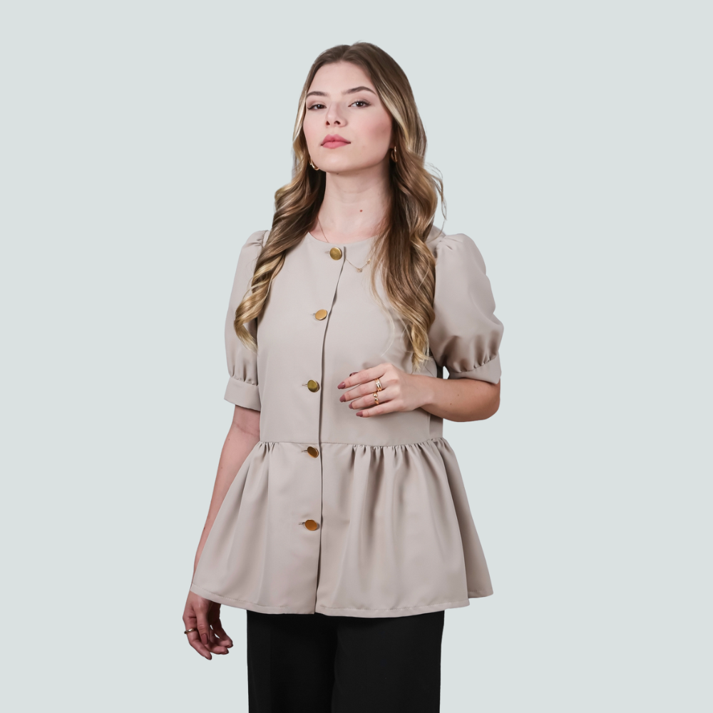 Blusa Casaco Maria - Tecido Antibacteriano