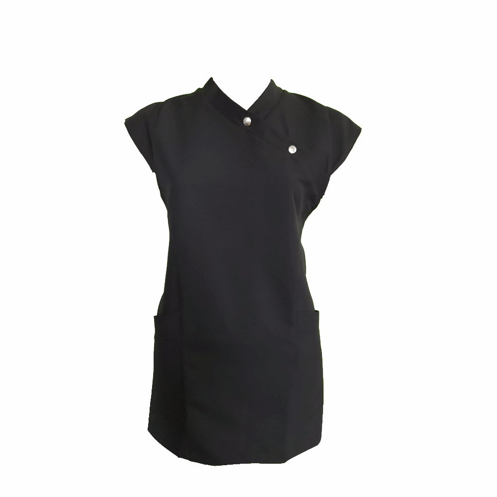 Túnica Ajustável Sally - Preto - Tecido Anti-Bacteriano